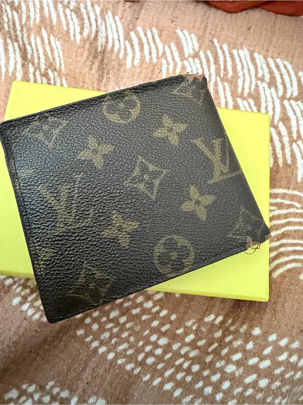 Louis Vuitton Brown and Tan Monogram Canvas Men's Wallet